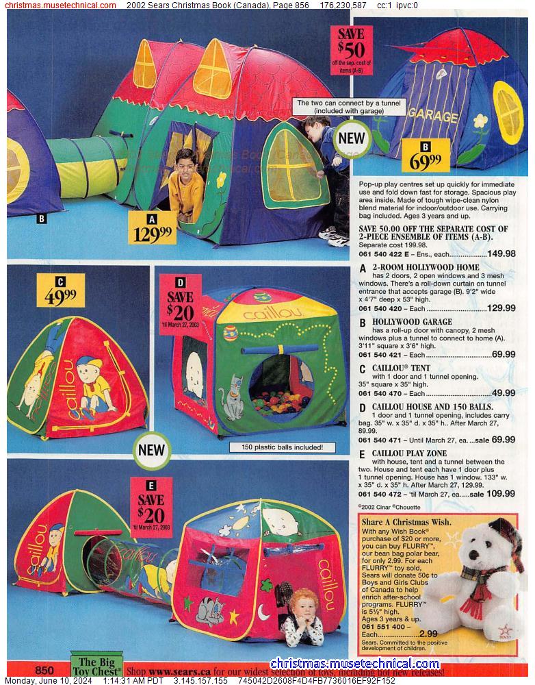 2002 Sears Christmas Book (Canada), Page 856