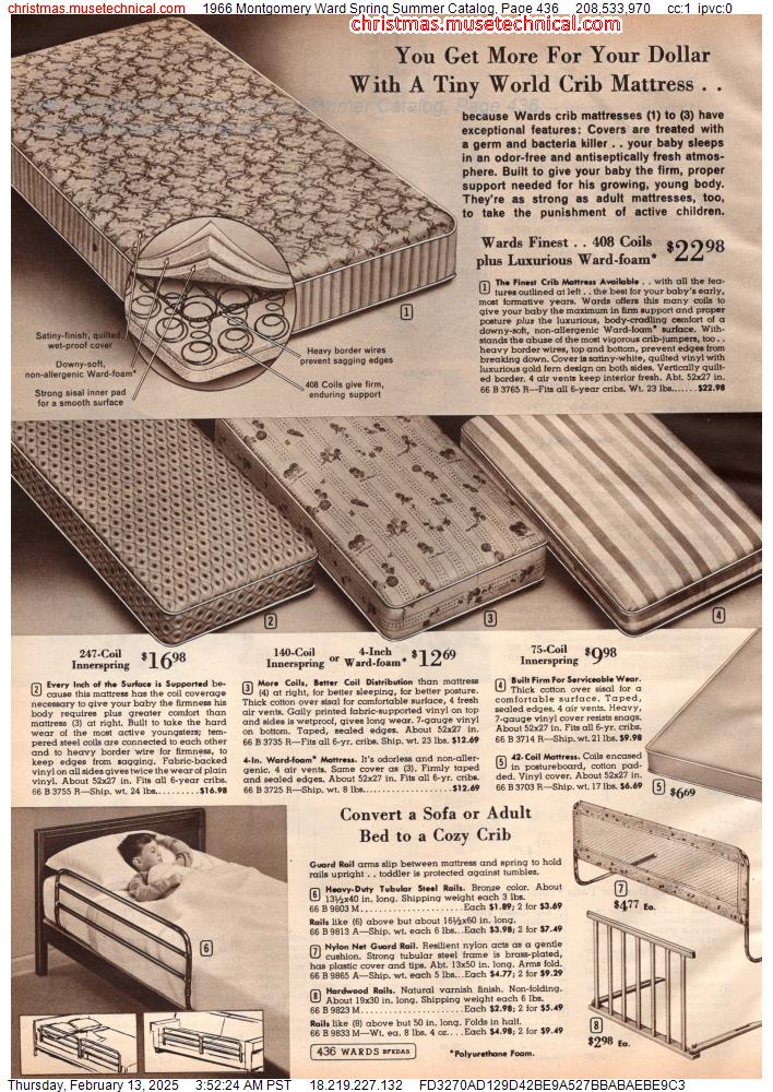 1966 Montgomery Ward Spring Summer Catalog, Page 436