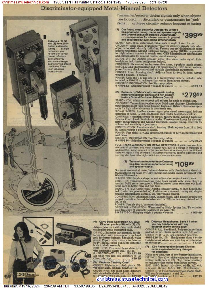 1980 Sears Fall Winter Catalog, Page 1342