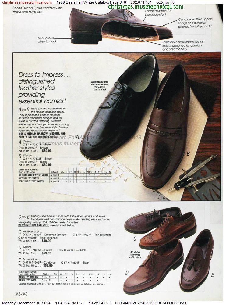 1988 Sears Fall Winter Catalog, Page 348