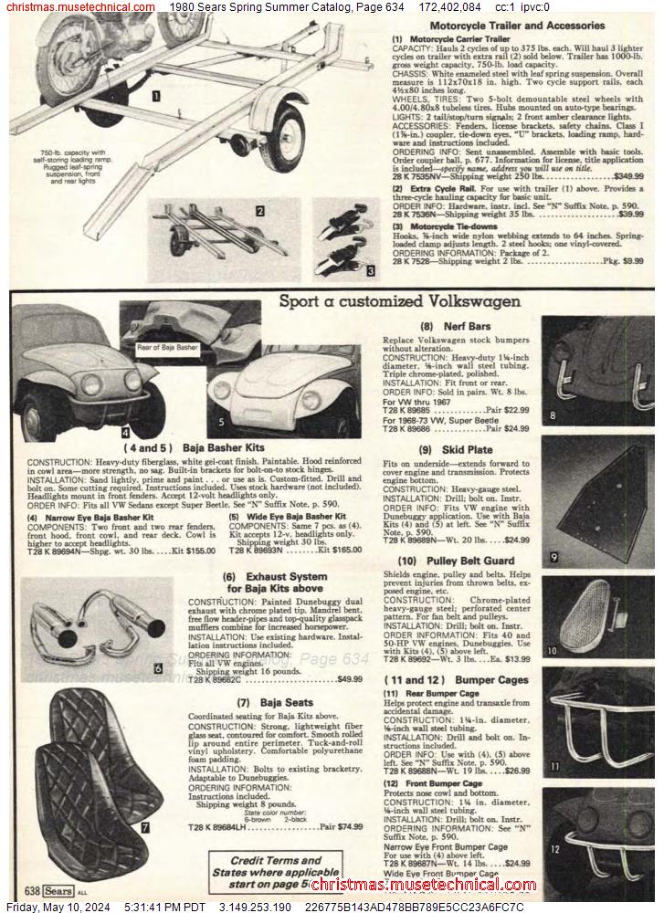 1980 Sears Spring Summer Catalog, Page 634
