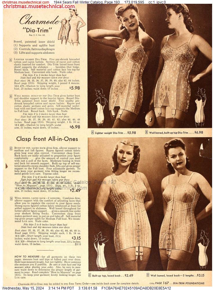 1944 Sears Fall Winter Catalog, Page 193