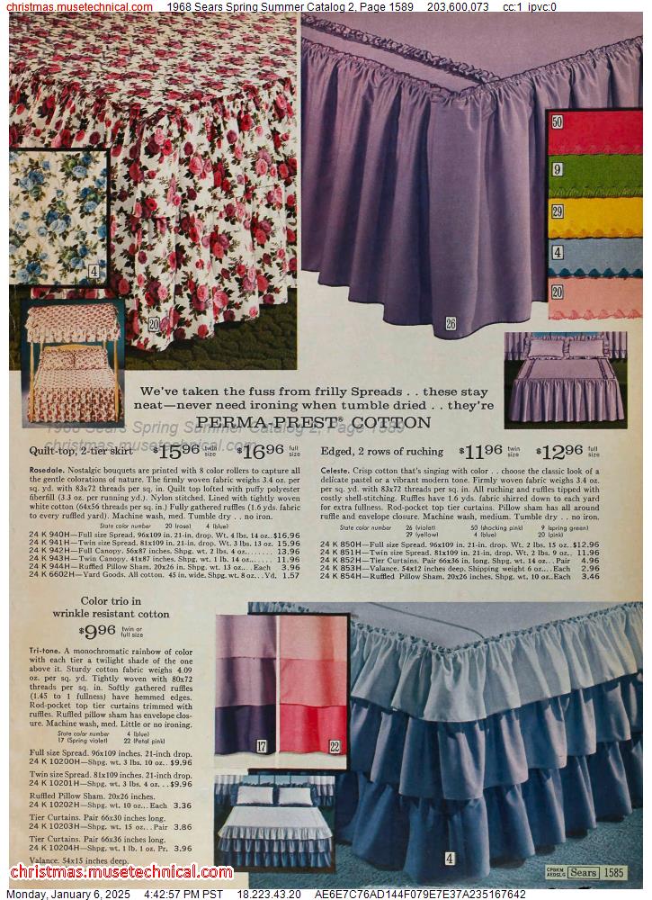 1968 Sears Spring Summer Catalog 2, Page 1589