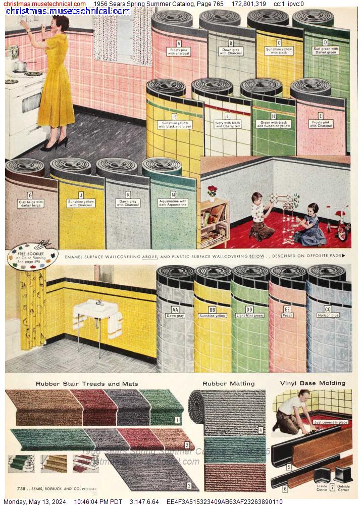 1956 Sears Spring Summer Catalog, Page 765