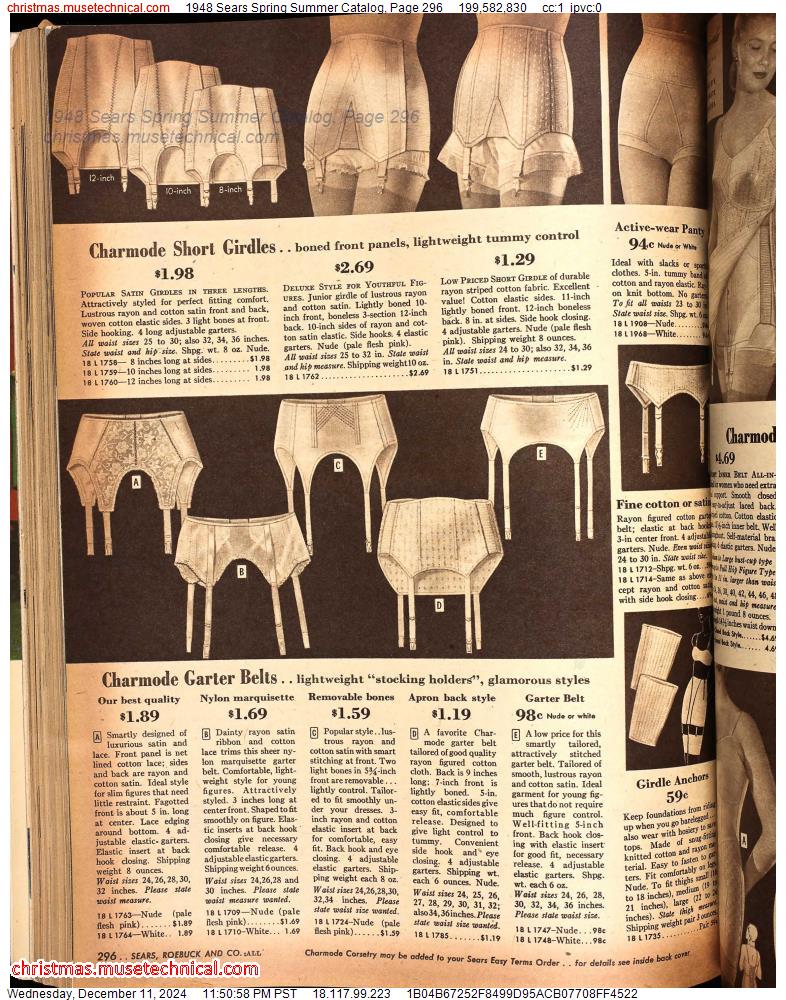 1948 Sears Spring Summer Catalog, Page 296