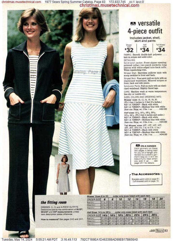 1977 Sears Spring Summer Catalog, Page 83