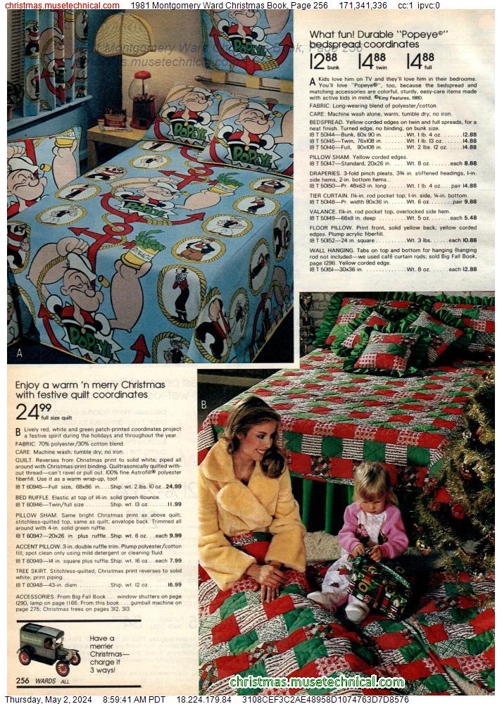 1981 Montgomery Ward Christmas Book, Page 256
