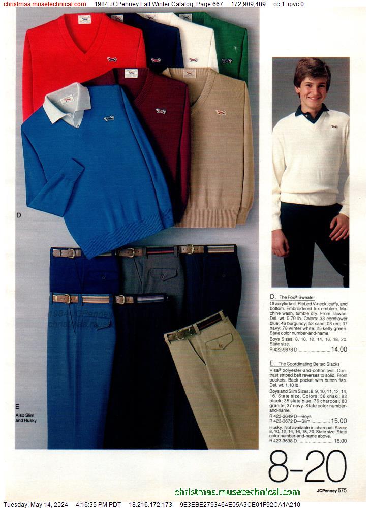 1984 JCPenney Fall Winter Catalog, Page 667