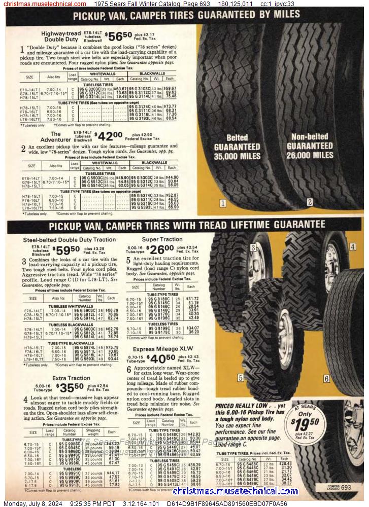 1975 Sears Fall Winter Catalog, Page 693