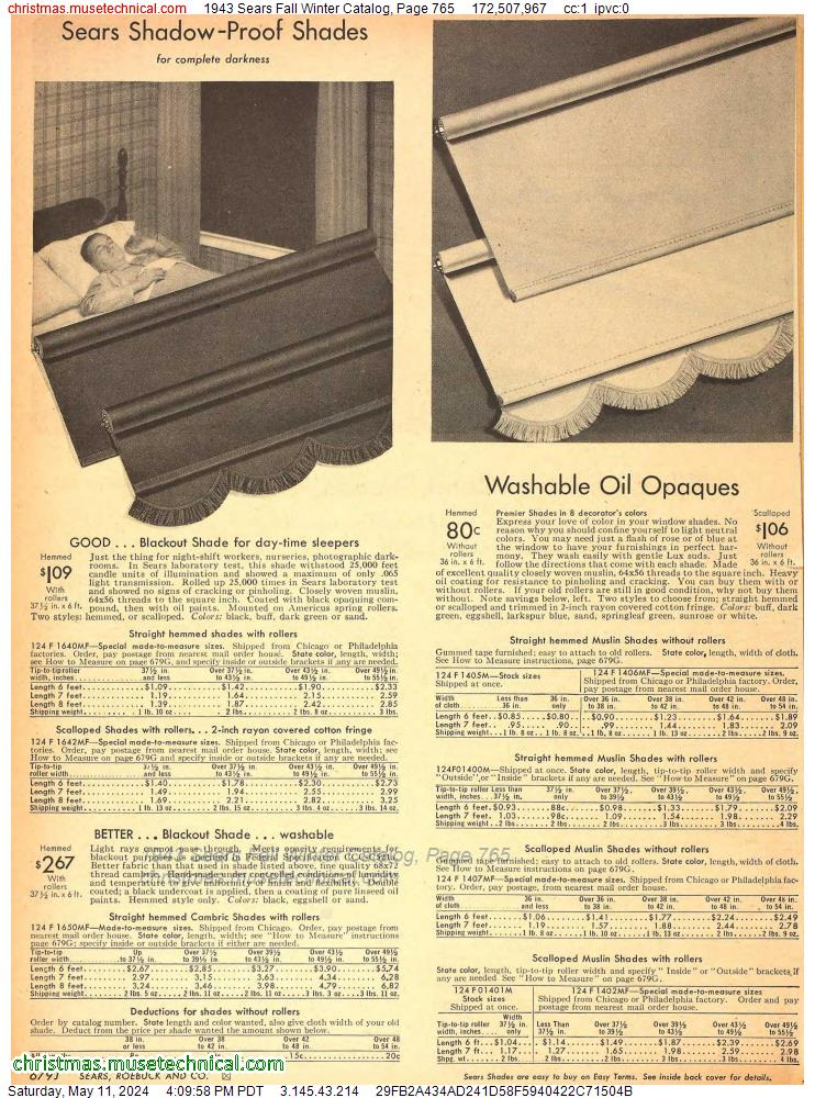 1943 Sears Fall Winter Catalog, Page 765