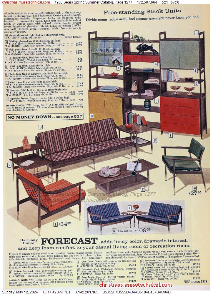 1963 Sears Spring Summer Catalog, Page 1277