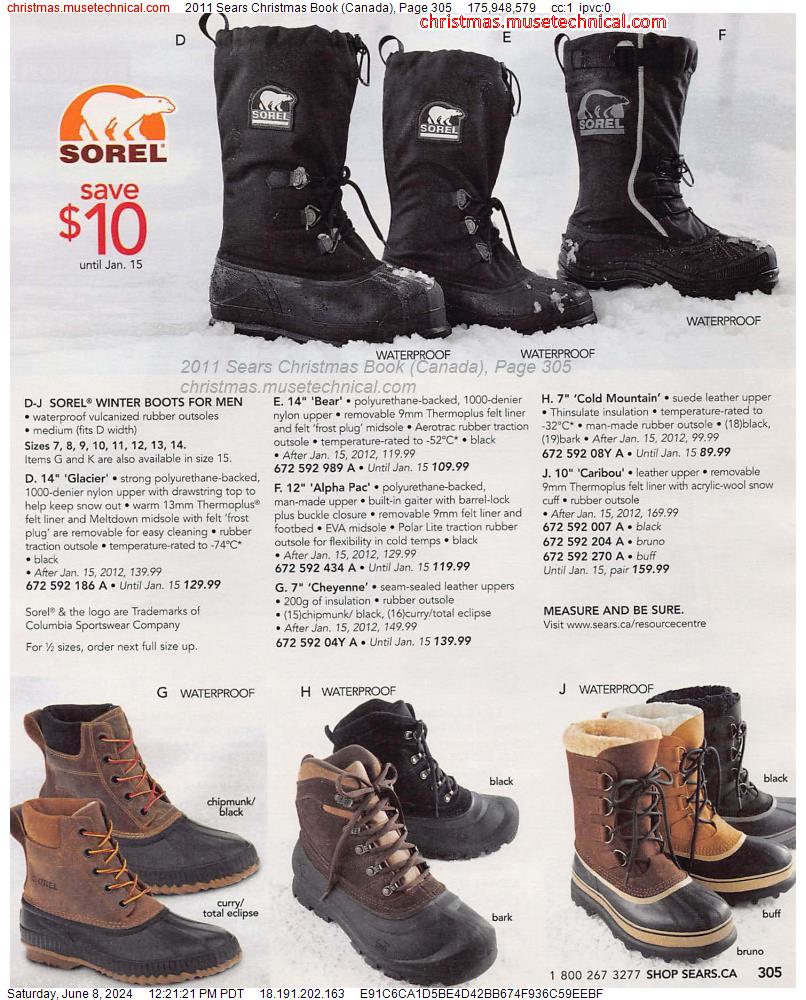 2011 Sears Christmas Book (Canada), Page 305