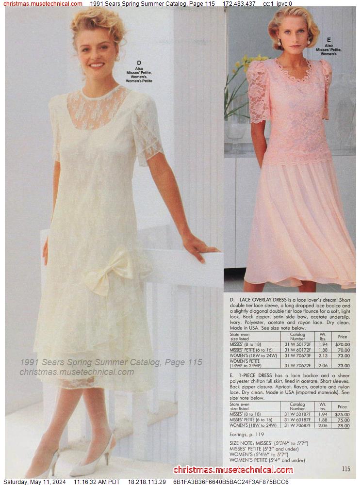 1991 Sears Spring Summer Catalog, Page 115