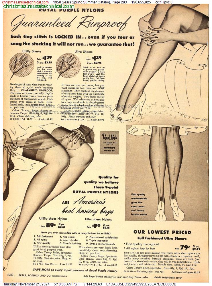 1950 Sears Spring Summer Catalog, Page 283