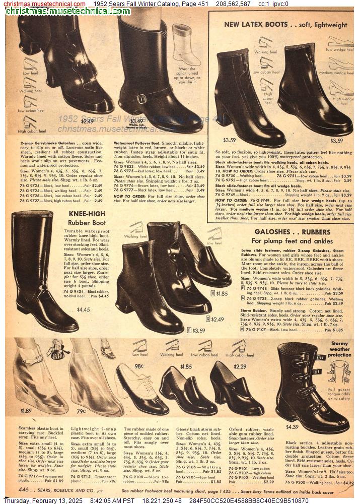 1952 Sears Fall Winter Catalog, Page 451