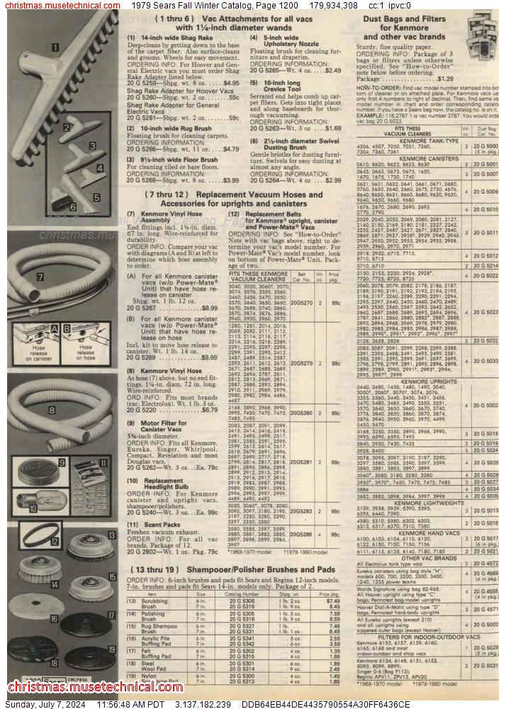 1979 Sears Fall Winter Catalog, Page 1200