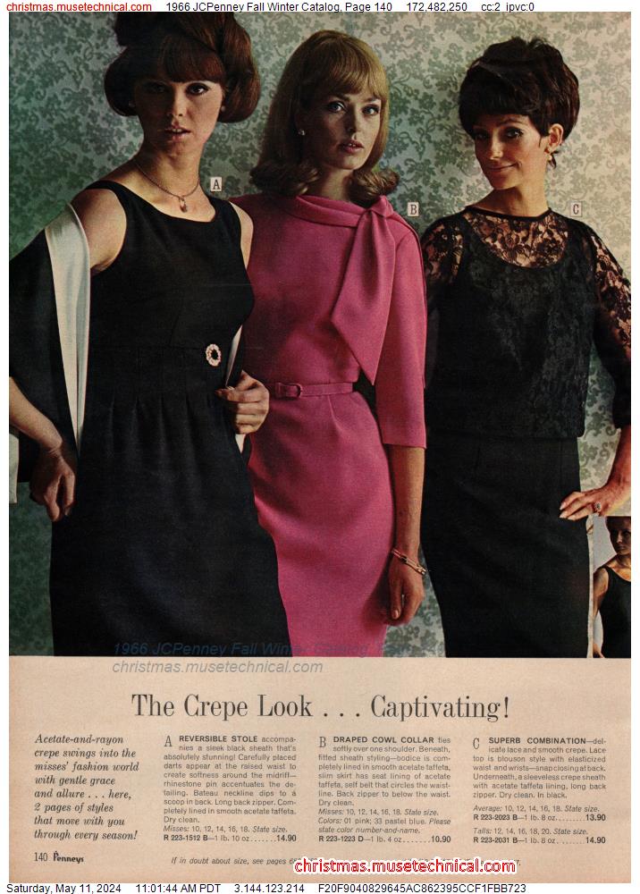 1966 JCPenney Fall Winter Catalog, Page 140