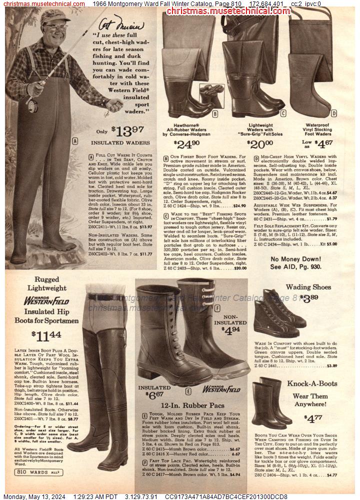 1966 Montgomery Ward Fall Winter Catalog, Page 810