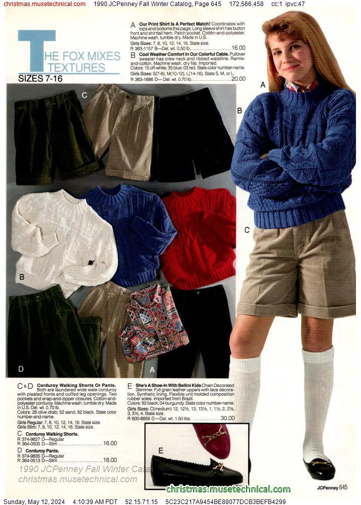 1990 JCPenney Fall Winter Catalog, Page 645