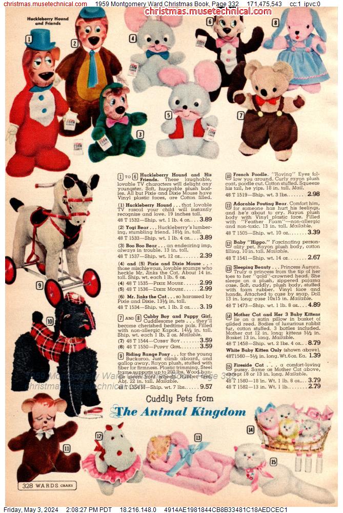 1959 Montgomery Ward Christmas Book, Page 332