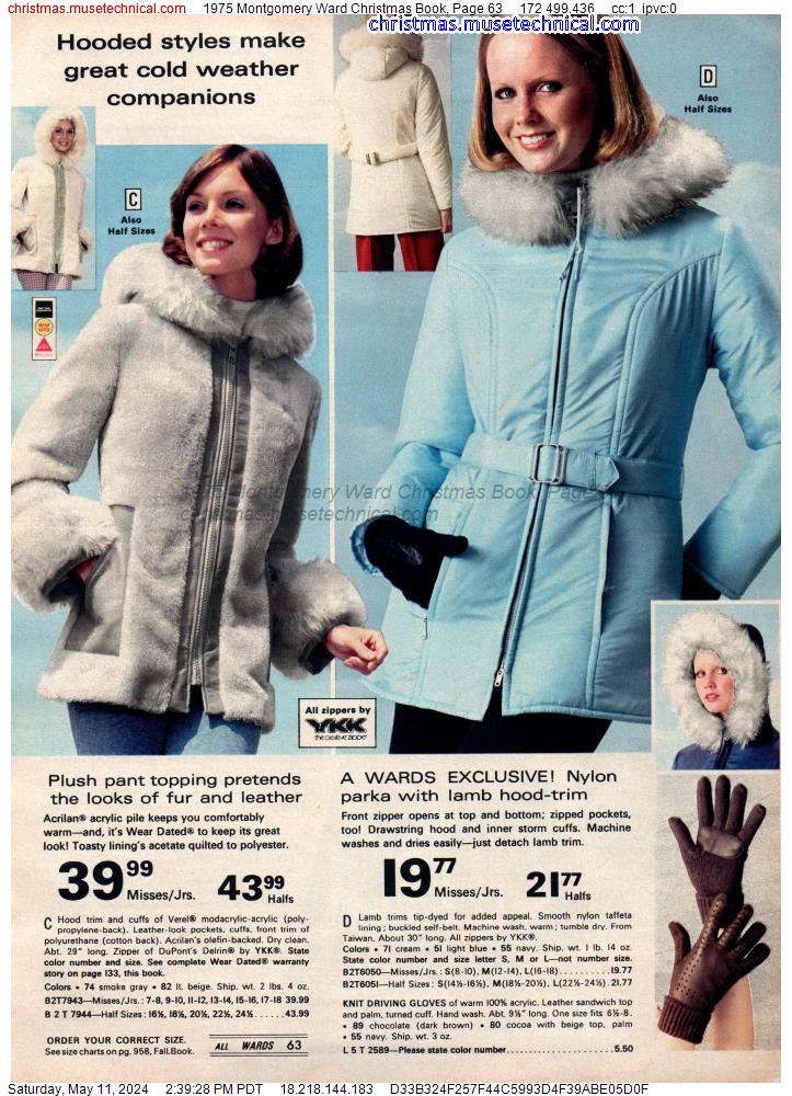 1975 Montgomery Ward Christmas Book, Page 63