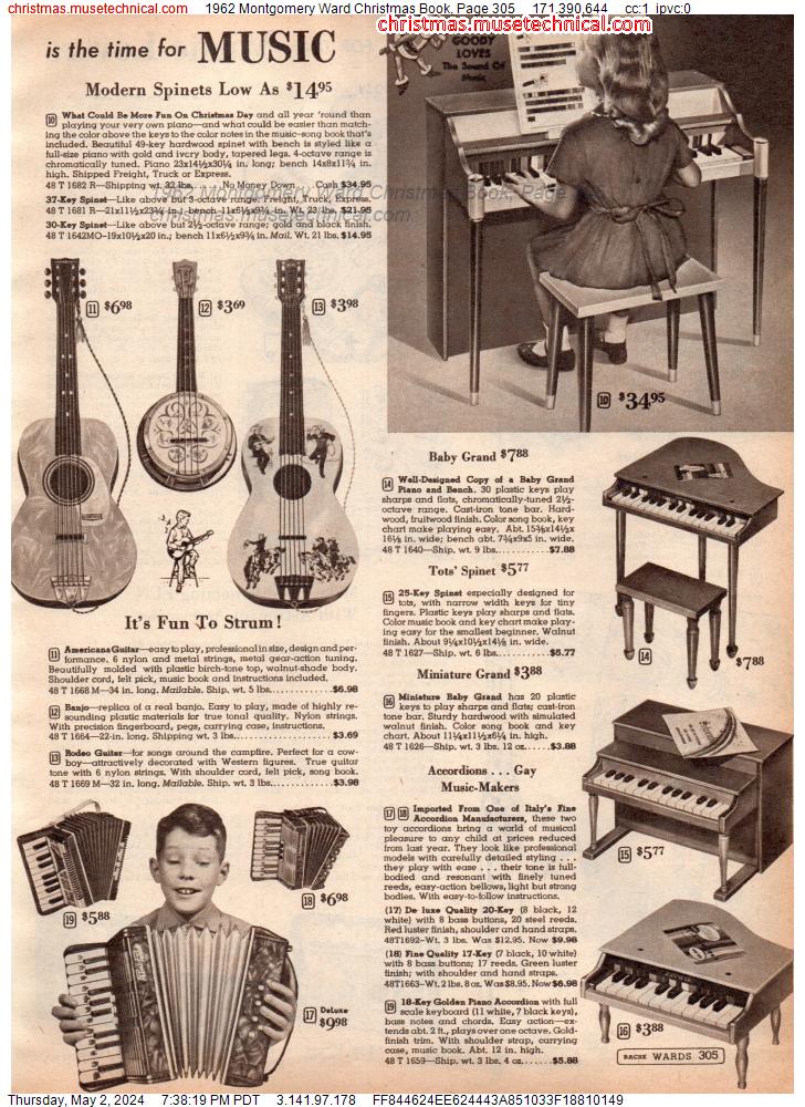 1962 Montgomery Ward Christmas Book, Page 305