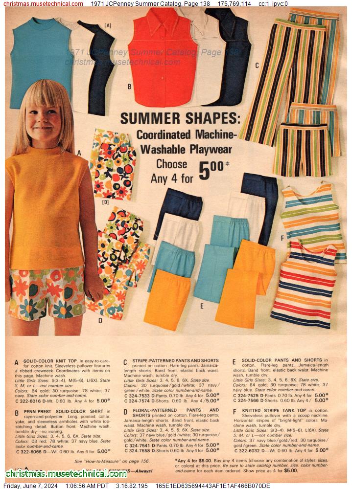 1971 JCPenney Summer Catalog, Page 138