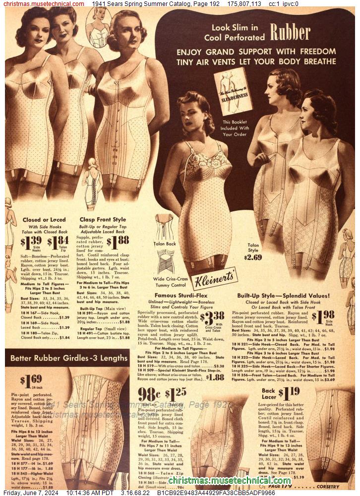 1941 Sears Spring Summer Catalog, Page 192