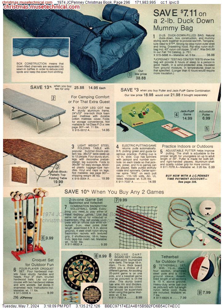 1974 JCPenney Christmas Book, Page 296
