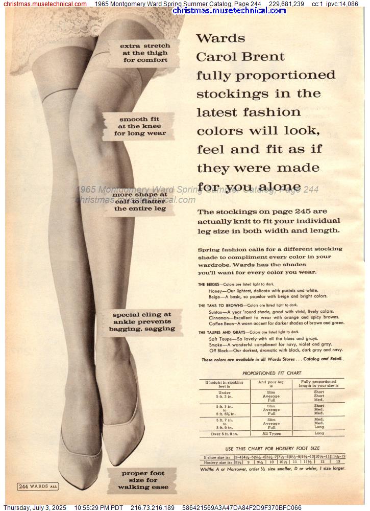 1965 Montgomery Ward Spring Summer Catalog, Page 244