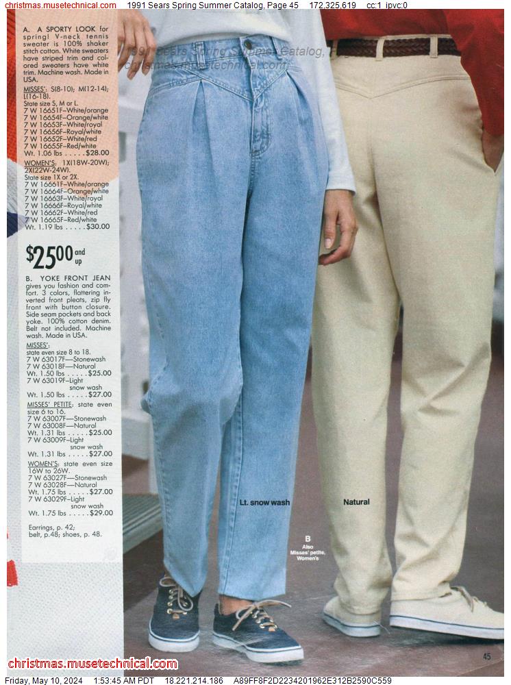 1991 Sears Spring Summer Catalog, Page 45