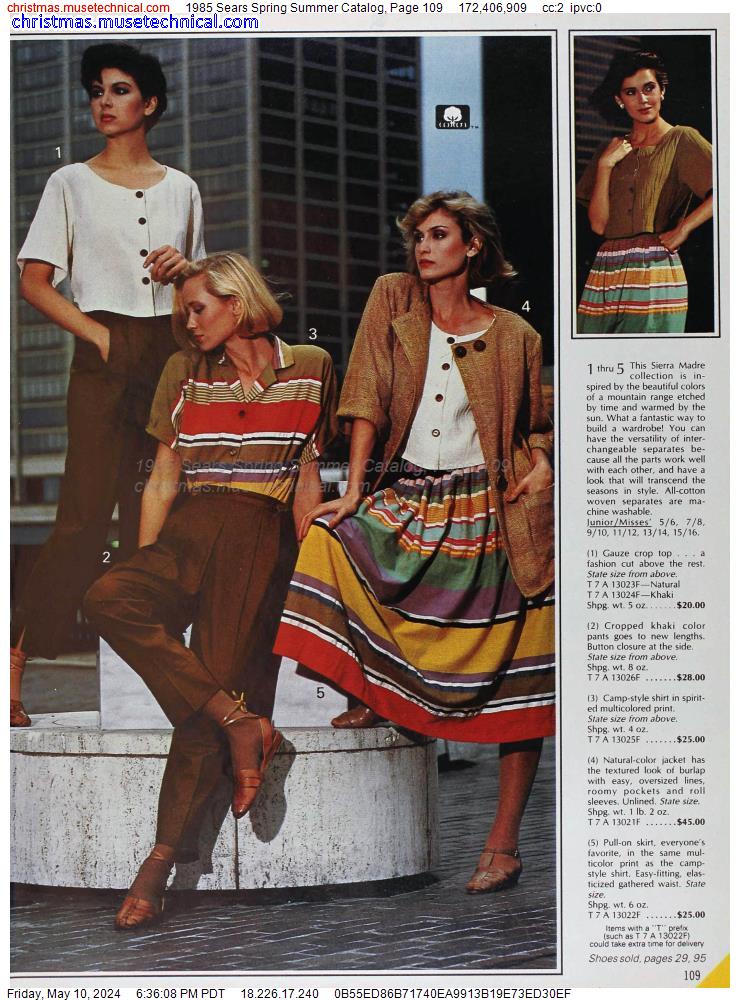1985 Sears Spring Summer Catalog, Page 109