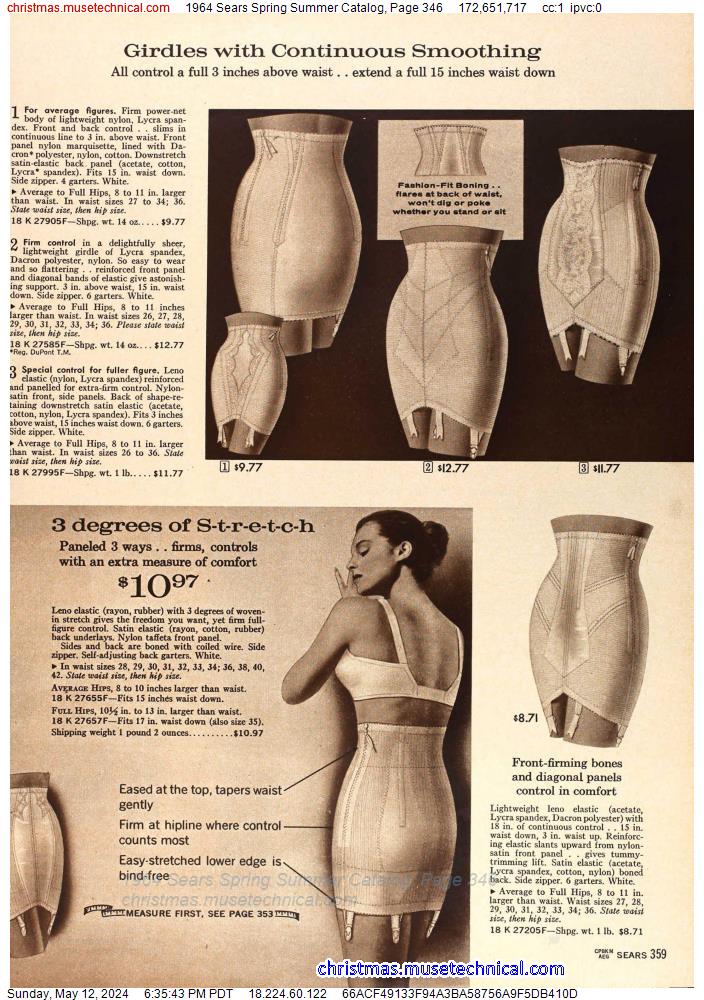 1964 Sears Spring Summer Catalog, Page 346