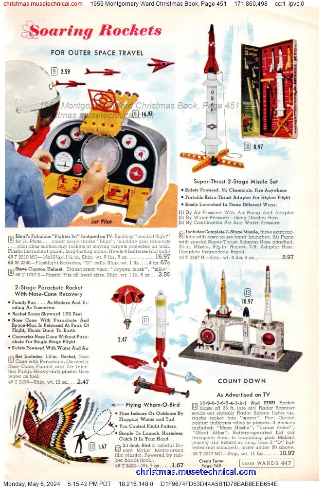 1959 Montgomery Ward Christmas Book, Page 451