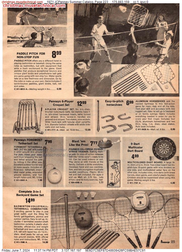 1971 JCPenney Summer Catalog, Page 223