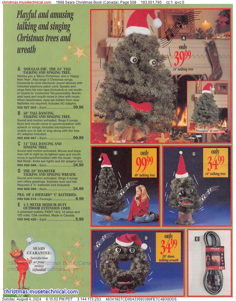 1998 Sears Christmas Book (Canada), Page 508