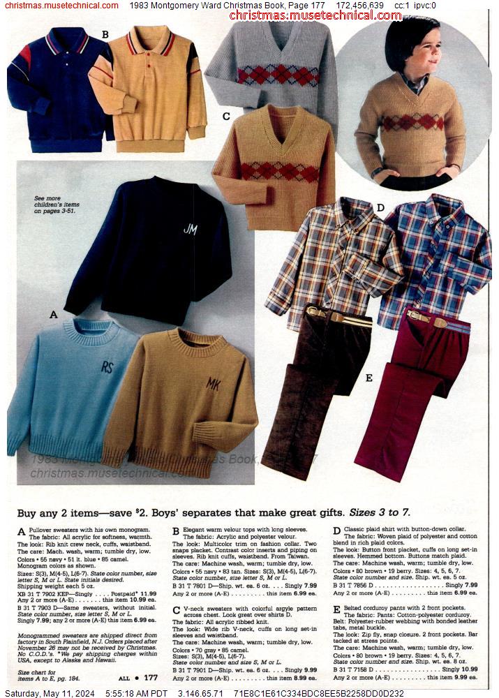 1983 Montgomery Ward Christmas Book, Page 177