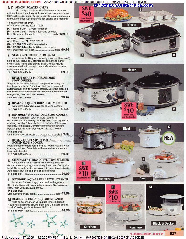 2002 Sears Christmas Book (Canada), Page 631