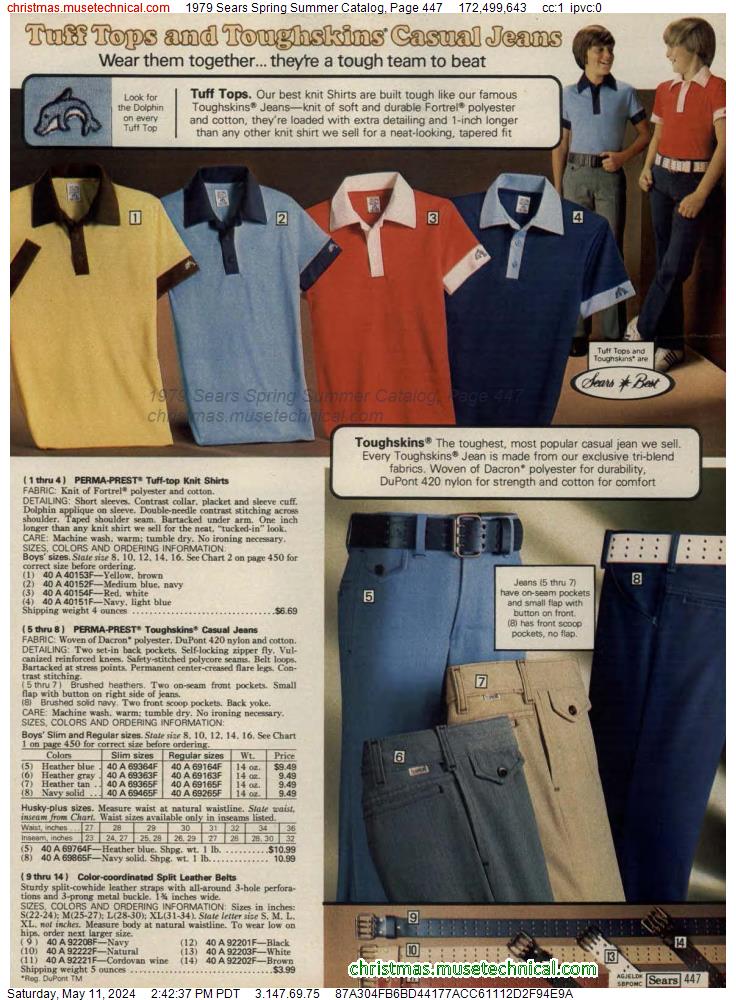 1979 Sears Spring Summer Catalog, Page 447