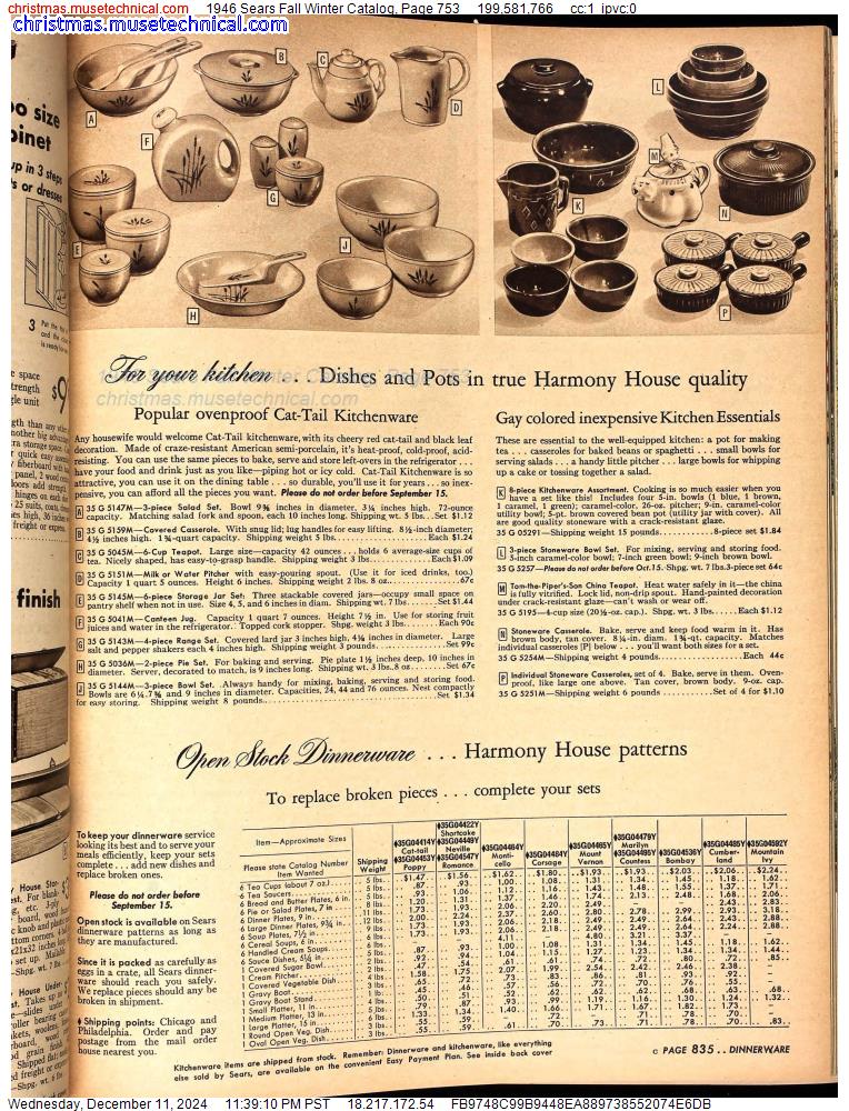 1946 Sears Fall Winter Catalog, Page 753