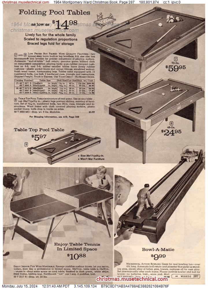 1964 Montgomery Ward Christmas Book, Page 287