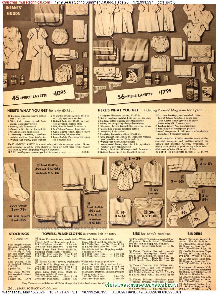 1949 Sears Spring Summer Catalog, Page 26