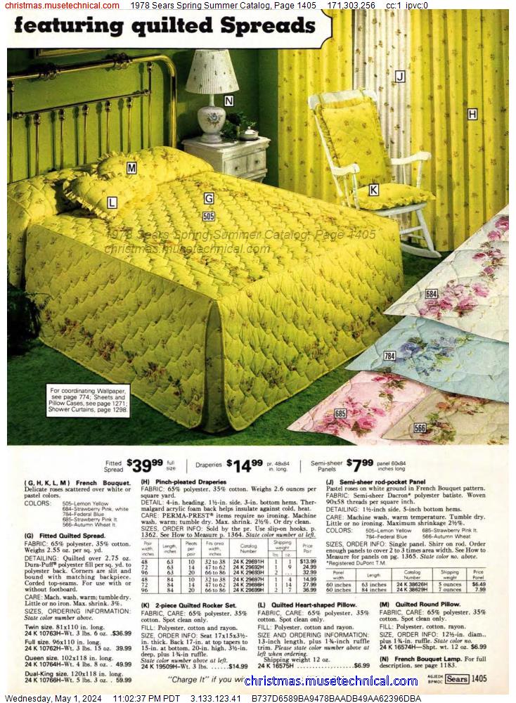 1978 Sears Spring Summer Catalog, Page 1405