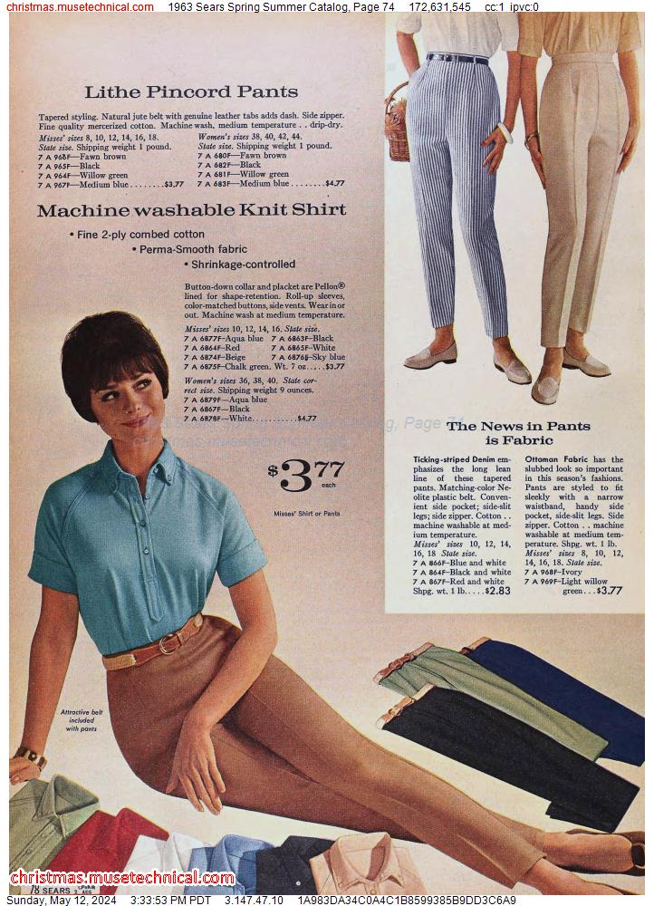 1963 Sears Spring Summer Catalog, Page 74 - Catalogs & Wishbooks
