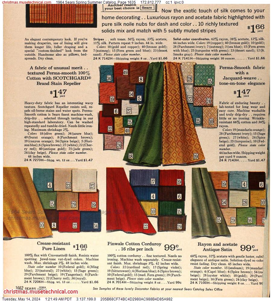 1964 Sears Spring Summer Catalog, Page 1635
