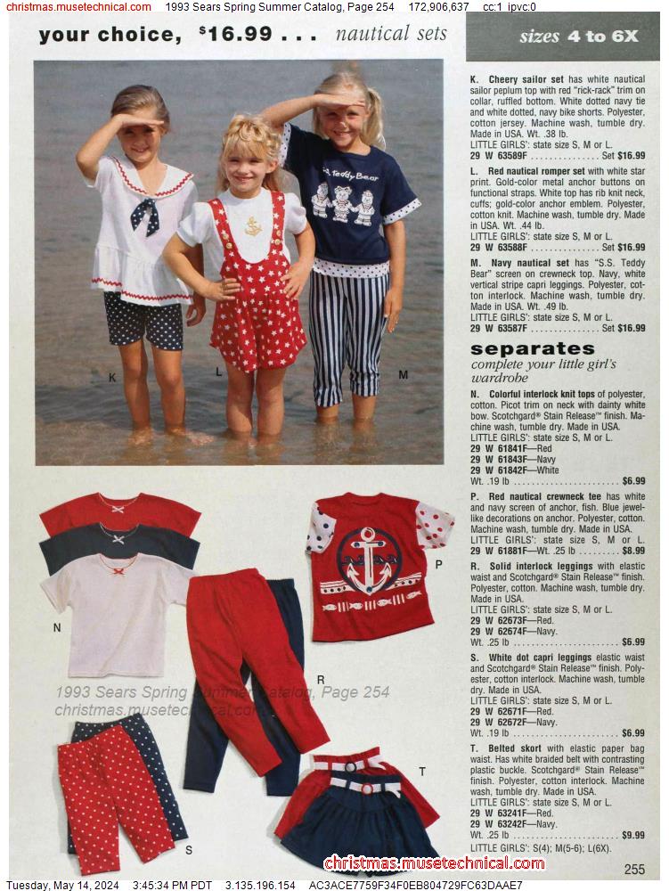 1993 Sears Spring Summer Catalog, Page 254