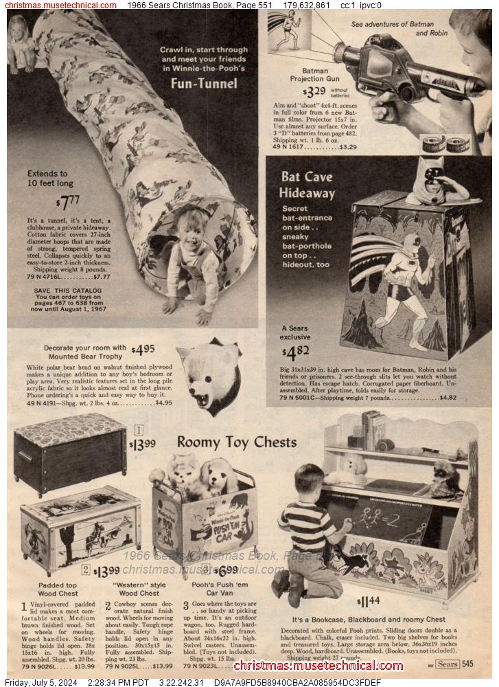 1966 Sears Christmas Book, Page 551