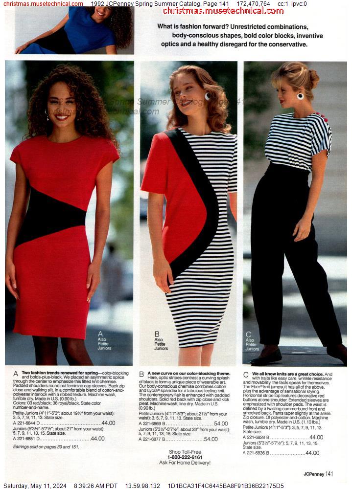 1992 JCPenney Spring Summer Catalog, Page 141 - Catalogs & Wishbooks