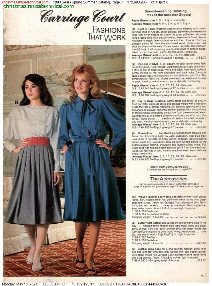 1983 Sears Spring Summer Catalog, Page 3