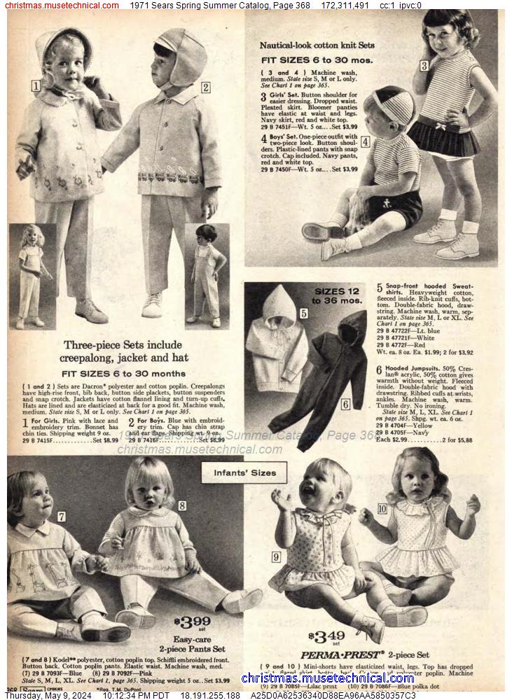 1971 Sears Spring Summer Catalog, Page 368